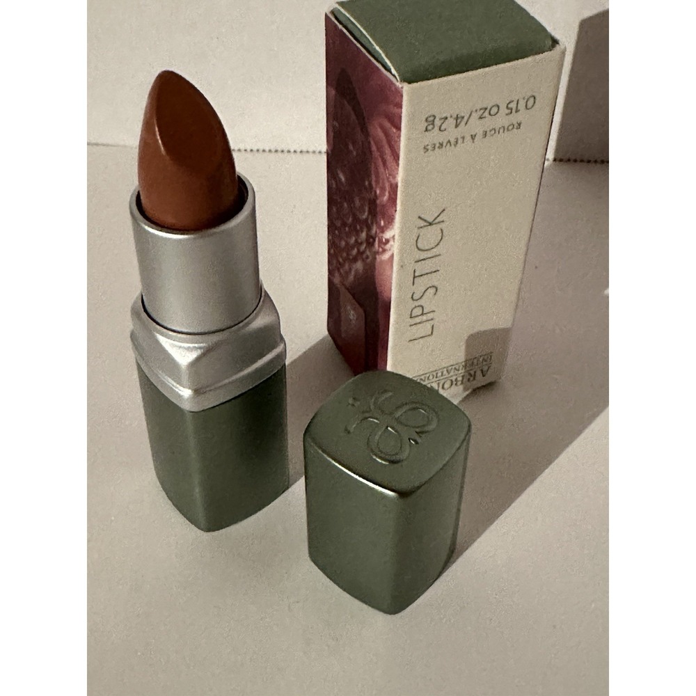 Arbonne About Face Vegan Lipstick Plumish New In Box Full Size 0.15 Oz